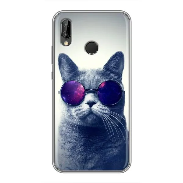 Чехол с принтом «Стильный кот» для Huawei P Smart 2019 Чехол с принтом «Стильный кот» для Huawei P Smart 2019
