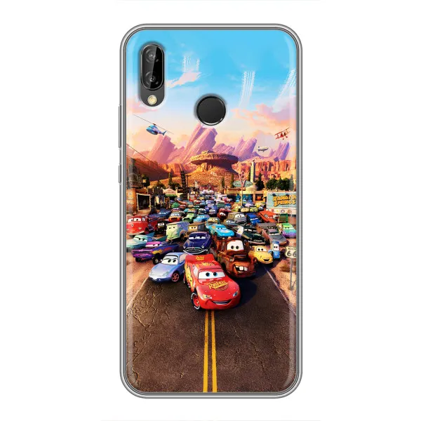 Чехол с принтом «Тачки на трассе» для Huawei P Smart 2019