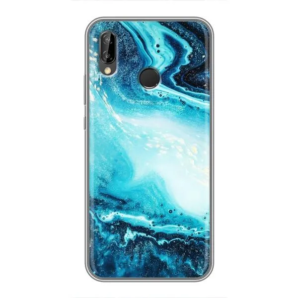 Чехол с принтом «Голубой мрамор» для Huawei P Smart 2019 Чехол с принтом «Голубой мрамор» для Huawei P Smart 2019
