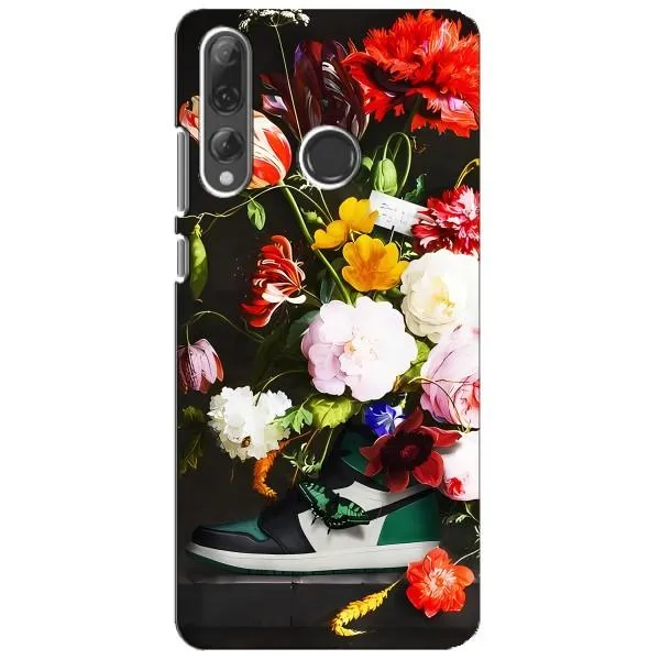 Чохол з принтом «Nike цветы» для Huawei P Smart Plus 2019