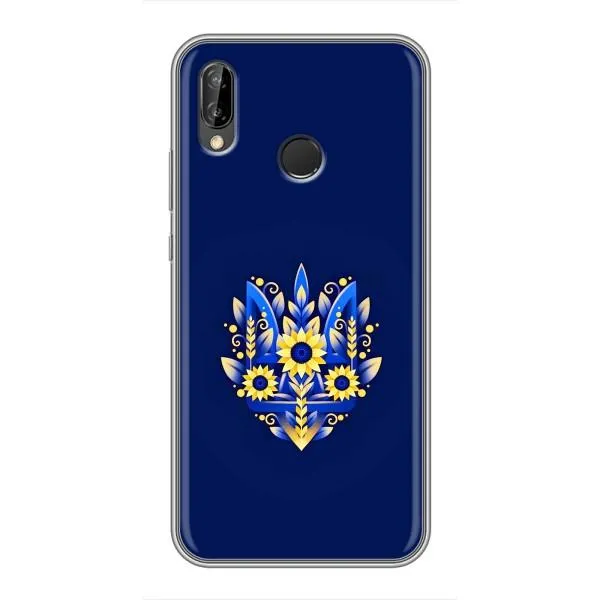 Чехол с принтом «Цветочный Герб» для Huawei P Smart Plus (Nova 3i, INE-LX1)