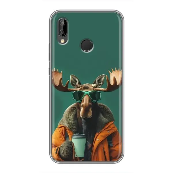 Чохол з принтом «Лось з кавою» для Huawei P Smart Plus (Nova 3i, INE-LX1) Чохол з принтом «Лось з кавою» для Huawei P Smart Plus (Nova 3i, INE-LX1)