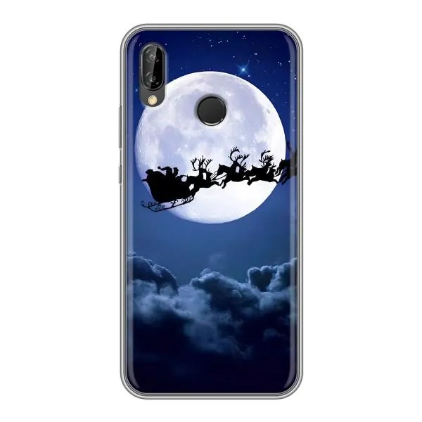 Чехол с принтом «Санта - луна» для Huawei P Smart Plus (Nova 3i, INE-LX1) Чехол с принтом «Санта - луна» для Huawei P Smart Plus (Nova 3i, INE-LX1)