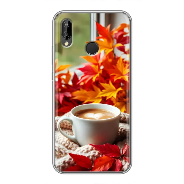 Чехол с принтом «Кофе и листья» для Huawei P Smart Plus (Nova 3i, INE-LX1) Чехол с принтом «Кофе и листья» для Huawei P Smart Plus (Nova 3i, INE-LX1)