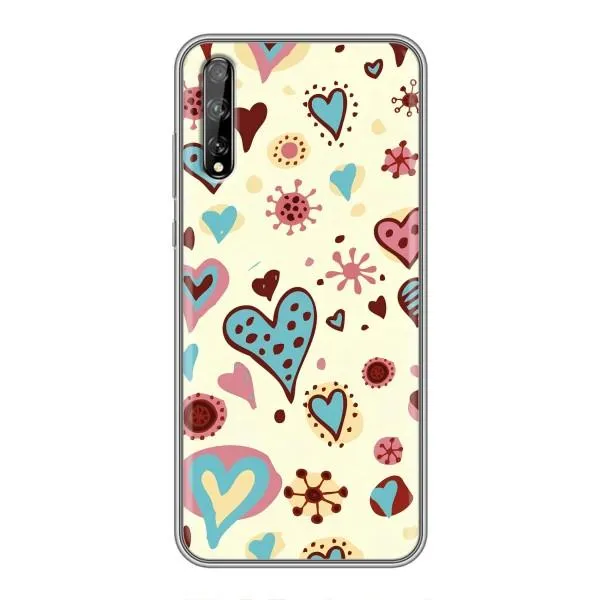 Чохол з принтом «Сердечки» для Huawei P Smart Pro