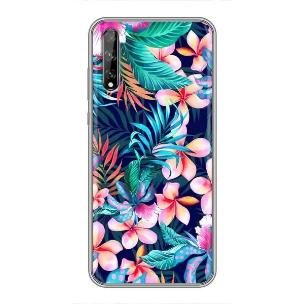 Чехол с принтом «Красочные цветы» для Huawei P Smart Pro