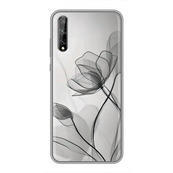 Чехол с принтом «Черные цветы» для Huawei P Smart Pro Чехол с принтом «Черные цветы» для Huawei P Smart Pro