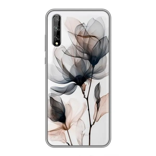 Чехол с принтом «Цветы на белом» для Huawei P Smart Pro Чехол с принтом «Цветы на белом» для Huawei P Smart Pro