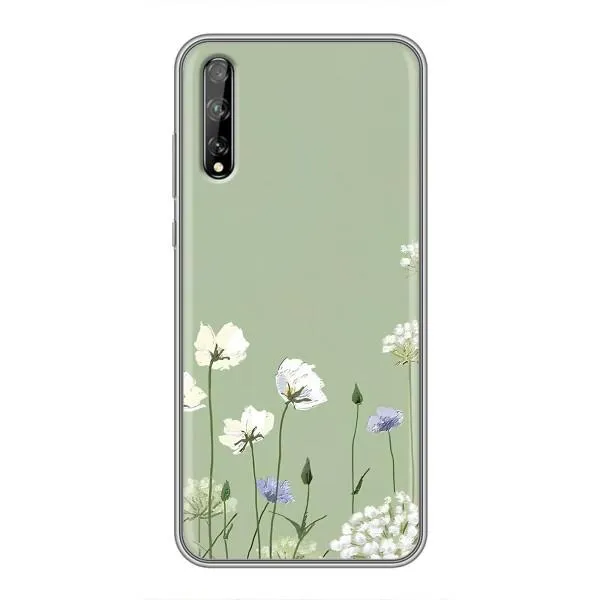 Чехол с принтом «Цветы на зеленом» для Huawei P Smart Pro Чехол с принтом «Цветы на зеленом» для Huawei P Smart Pro