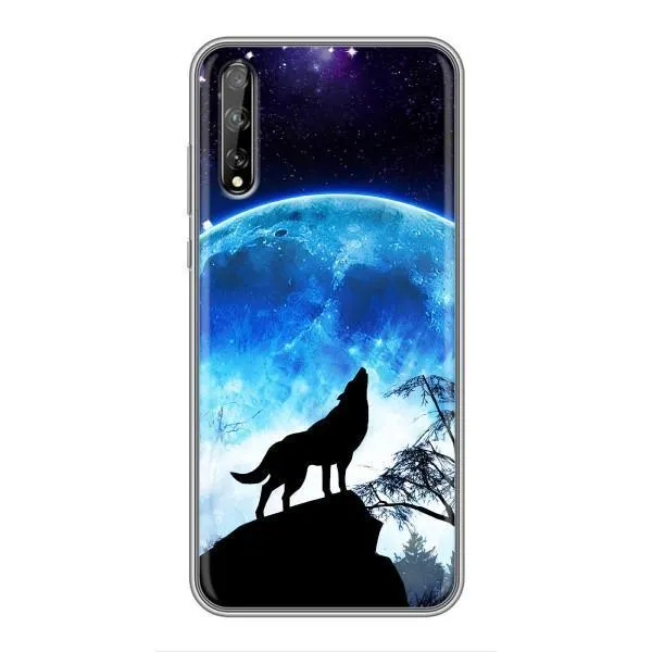 Чехол с принтом «Волк на луну» для Huawei P Smart Pro