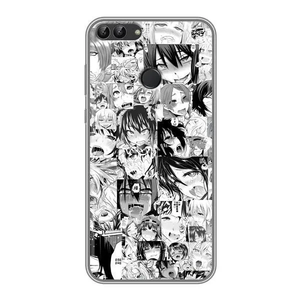 Чехол с принтом «Ahegao manga» для Huawei P Smart (Enjoy 7s, FIG-LA1)