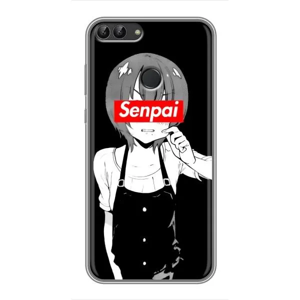 Чехол с принтом «Senpai» для Huawei P Smart (Enjoy 7s, FIG-LA1)
