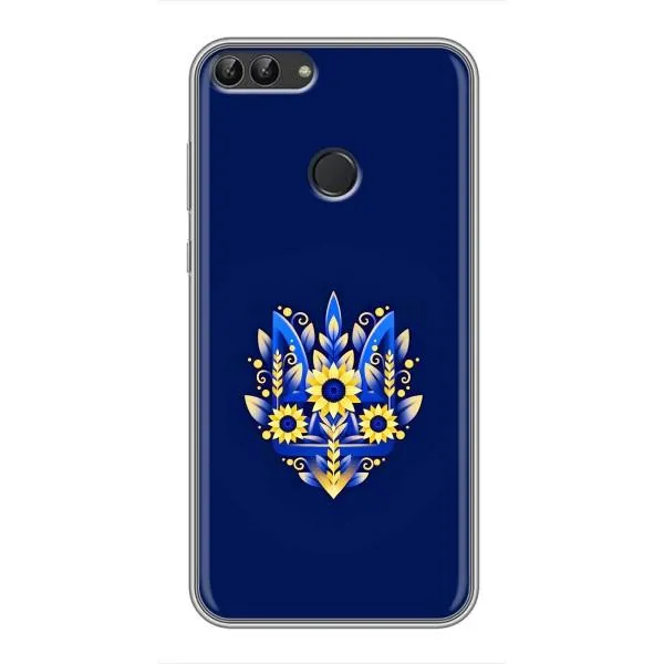 Чохол з принтом «Квітковий Герб» для Huawei P Smart (Enjoy 7s, FIG-LA1)