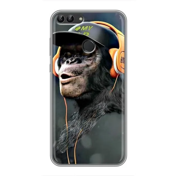 Чехол с принтом «В наушниках» для Huawei P Smart (Enjoy 7s, FIG-LA1)