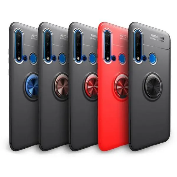 Защитный чехол Air Color Ring Black для Huawei P20 Lite 2019/ Nova 5i — Черный — фото 1