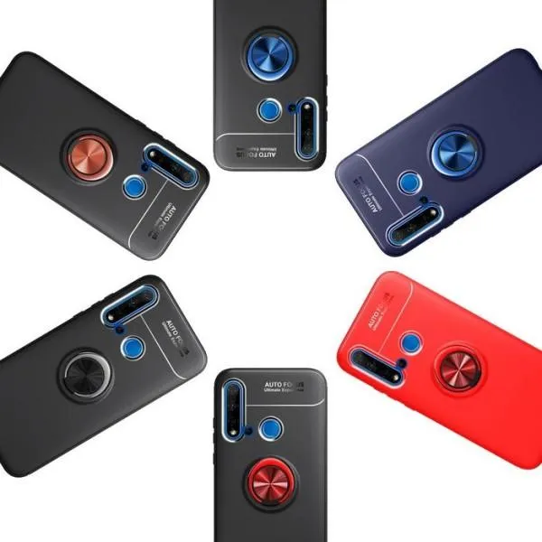 Защитный чехол Air Color Ring Black для Huawei P20 Lite 2019/ Nova 5i — Черный — фото 2