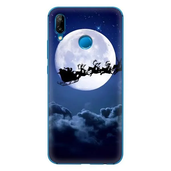Чехол с принтом «Санта - луна» для Huawei P20 Lite (2019) Чехол с принтом «Санта - луна» для Huawei P20 Lite (2019)