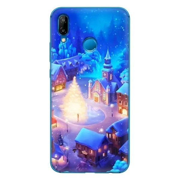 Чехол с принтом «Рождественский город» для Huawei P20 Lite (2019)