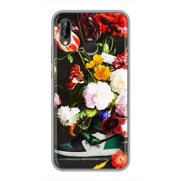 Чехол с принтом «Nike цветы» для Huawei P20 Lite (ANE-L02) Чехол с принтом «Nike цветы» для Huawei P20 Lite (ANE-L02)