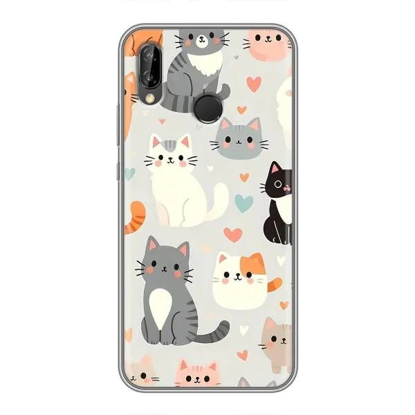 Чехол с принтом «Коллаж котов» для Huawei P20 Lite (ANE-L02) Чехол с принтом «Коллаж котов» для Huawei P20 Lite (ANE-L02)
