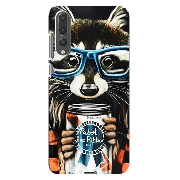 Чехол с принтом «Енот с банкой» для Huawei P20 Pro (CLT-L04)
