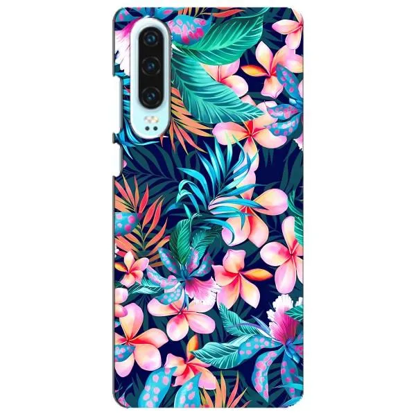 Чехол с принтом «Красочные цветы» для Huawei P30