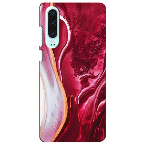 Чехол с принтом «Мрамор красный» для Huawei P30