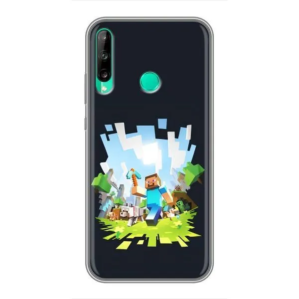 Чехол с принтом «персонажи Minecraft» для Huawei P40 Lite e