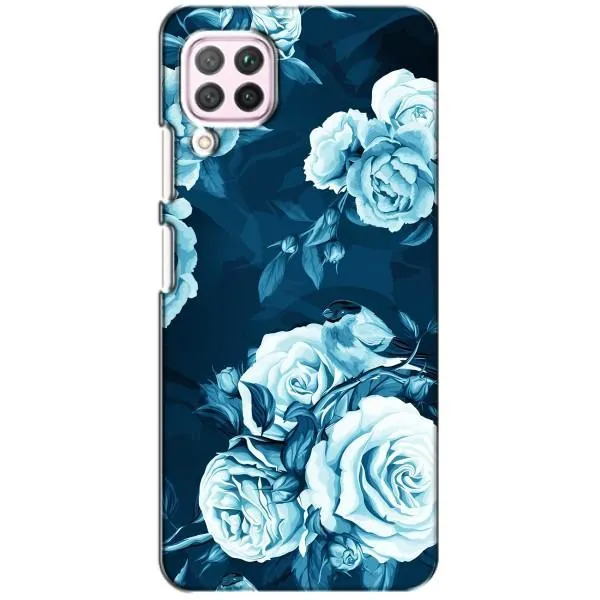 Чехол с принтом «Голубые Бутоны» для Huawei P40 Lite Чехол с принтом «Голубые Бутоны» для Huawei P40 Lite