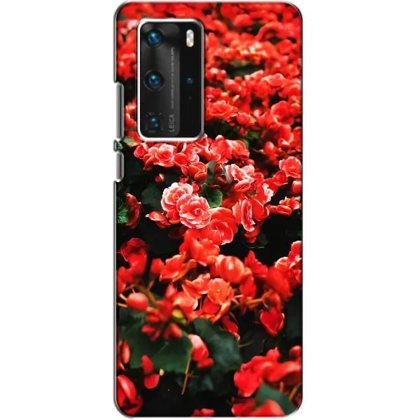 Чехол с принтом «Цветы красные» для Huawei P40 Pro Чехол с принтом «Цветы красные» для Huawei P40 Pro