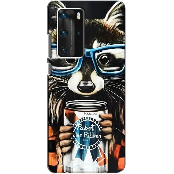 Чехол с принтом «Енот с банкой» для Huawei P40 Pro Чехол с принтом «Енот с банкой» для Huawei P40 Pro