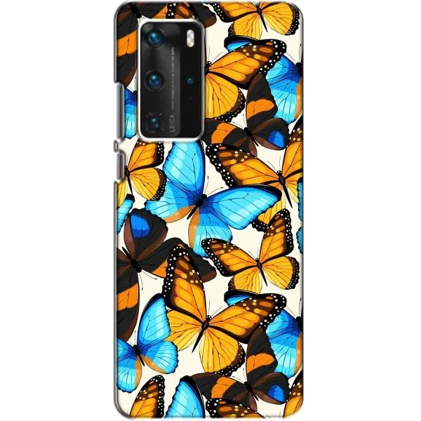 Чехол с принтом «Яркие бабочки» для Huawei P40 Pro Чехол с принтом «Яркие бабочки» для Huawei P40 Pro
