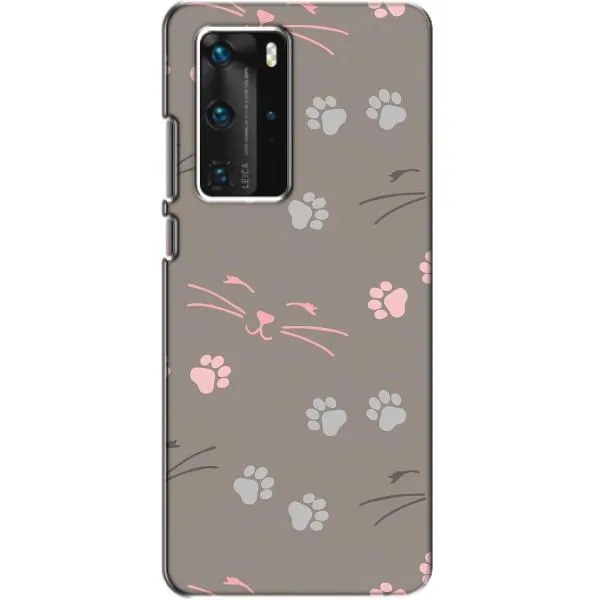 Чехол с принтом «Лапы и усы» для Huawei P40 Pro