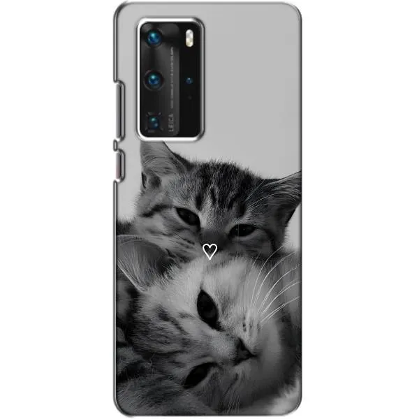 Чехол с принтом «Пара котов» для Huawei P40 Pro