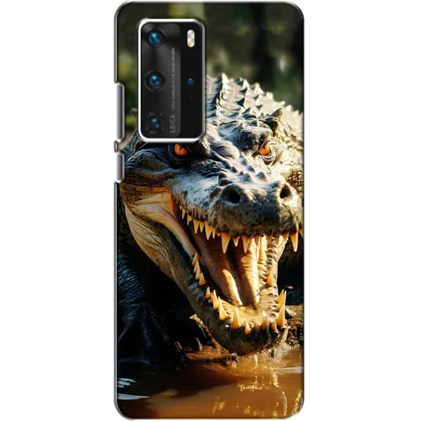 Чехол с принтом «Опасный крокодил» для Huawei P40 Pro
