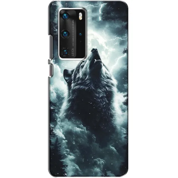 Чехол с принтом «Волк в облаках» для Huawei P40 Pro