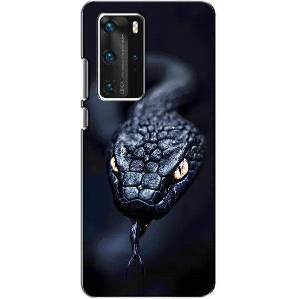 Чехол с принтом «Черная змея» для Huawei P40 Pro