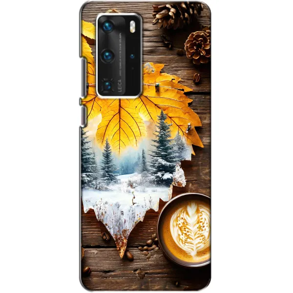 Чехол с принтом «Осенне-зимний кофе» для Huawei P40 Pro Чехол с принтом «Осенне-зимний кофе» для Huawei P40 Pro