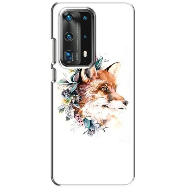 Чехол с принтом «Лисичка в цветочках» для Huawei P40