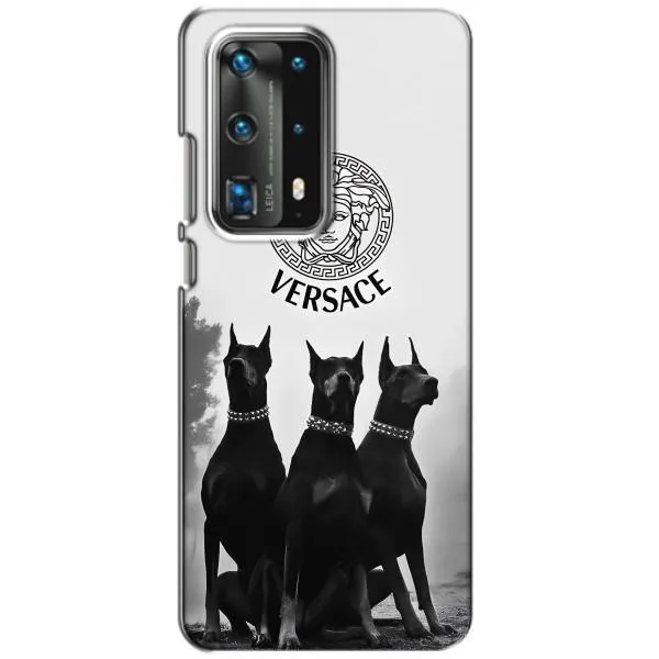 Чехол с принтом «Доберман Версаче» для Huawei P40