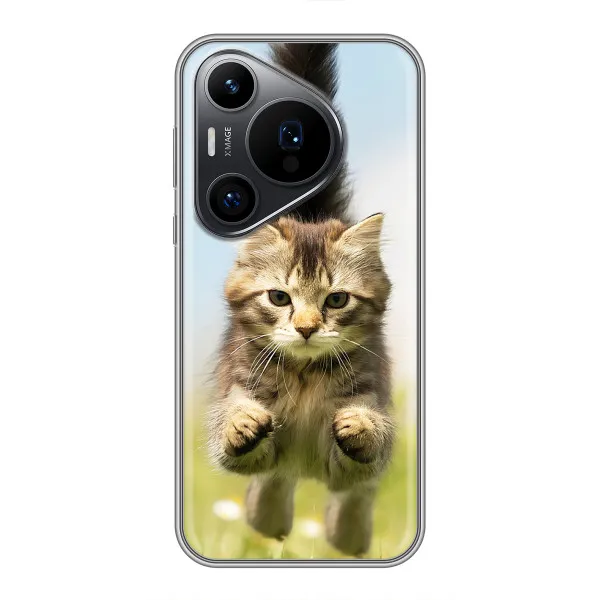 Чехол с принтом «Прыжок кота» для Huawei Pura 70 PRO Чехол с принтом «Прыжок кота» для Huawei Pura 70 PRO