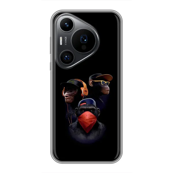 Чехол с принтом «Три обезьяны» для Huawei Pura 70 PRO