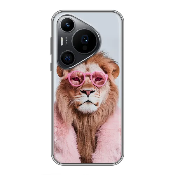 Чехол с принтом «Лев в очках» для Huawei Pura 70 PRO Чехол с принтом «Лев в очках» для Huawei Pura 70 PRO