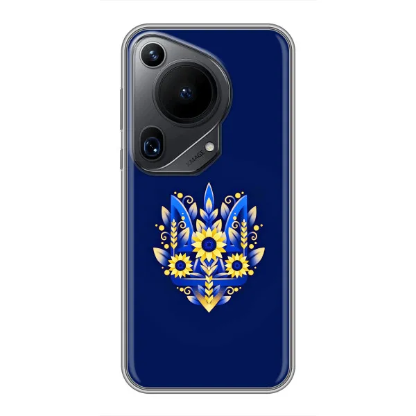 Чехол с принтом «Цветочный Герб» для Huawei Pura 70 Ultra