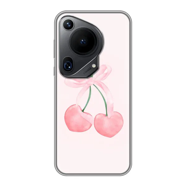 Чехол с принтом «Розовые вишни» для Huawei Pura 70 Ultra