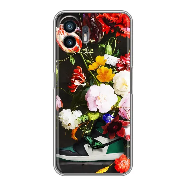 Чехол с принтом «Nike цветы» для Huawei Pura 70