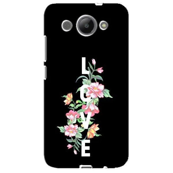 Чехол с принтом «Цветы LOVE» для Huawei Y3 2017 Чехол с принтом «Цветы LOVE» для Huawei Y3 2017