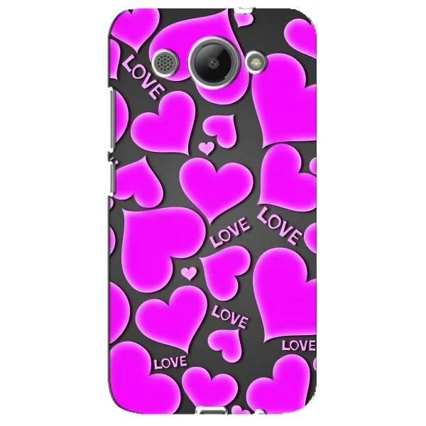 Чехол с принтом «Pink hearts» для Huawei Y3 2017 Чехол с принтом «Pink hearts» для Huawei Y3 2017