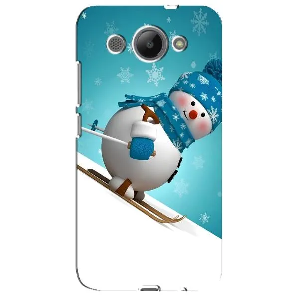 Чехол с принтом «Снеговик на лыжах» для Huawei Y3 2017 Чехол с принтом «Снеговик на лыжах» для Huawei Y3 2017