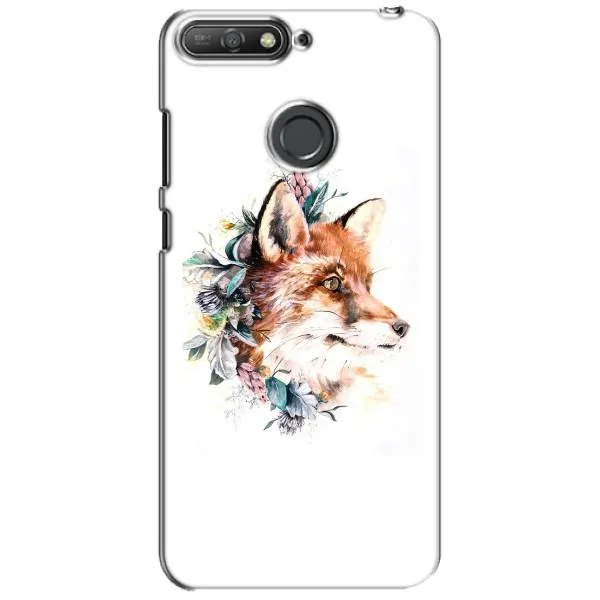 Чехол с принтом «Лисичка в цветочках» для Huawei Y6 Prime 2018 Чехол с принтом «Лисичка в цветочках» для Huawei Y6 Prime 2018